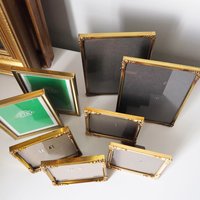Vintage brass photo frame sets | Set of two vintage brass photo frames | Matching vintage frames | Brass picture frames | Vintage frames