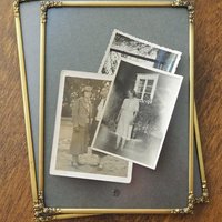 Set of two vintage photo frames | Vintage brass frames | Matching vintage frames | Vintage brass frame set | Vintage Jyden frames