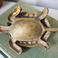 Vintage brass ashtray | Vintage turtle ashtray | Ashtray with lid | Brass turtle ashtray with lid | Vintage brass turtle ashtray