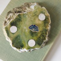Vintage alabaster ashtray | Small alabaster ashtray | Genuine alabaster ashtray | Italian alabaster ashtray | Made in Italy
