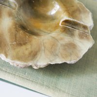 Vintage alabaster ashtray | Small alabaster ashtray | Genuine alabaster ashtray | Italian alabaster ashtray | Made in Italy
