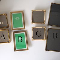 Vintage brass photo frame sets | Set of two vintage brass photo frames | Matching vintage frames | Brass picture frames | Vintage frames