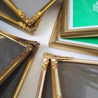 Vintage brass photo frame sets | Set of two vintage brass photo frames | Matching vintage frames | Brass picture frames | Vintage frames
