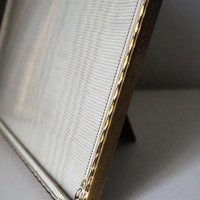 Vintage brass photo frame 20x20 cm | Ornate brass frame | Vintage photo frame | Brass picture frame | Vintage brass and white picture frame