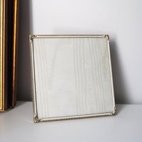 Vintage brass photo frame 20x20 cm | Ornate brass frame | Vintage photo frame | Brass picture frame | Vintage brass and white picture frame