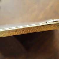 Vintage brass photo frame 20x20 cm | Ornate brass frame | Vintage photo frame | Brass picture frame | Vintage brass and white picture frame