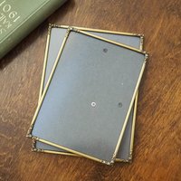 Set of two vintage photo frames | Vintage brass frames | Matching vintage frames | Vintage brass frame set | Vintage Jyden frames