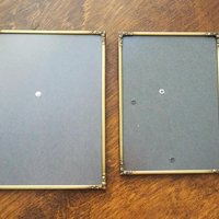 Set of two vintage photo frames | Vintage brass frames | Matching vintage frames | Vintage brass frame set | Vintage Jyden frames