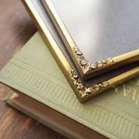 Set of two vintage photo frames | Vintage brass frames | Matching vintage frames | Vintage brass frame set | Vintage Jyden frames