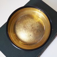 Vintage solid brass ashtray | Ship's porthole ashtray | Nautical ashtray | Lidded ship ashtray | Nautical decor | Glass lid brass ashtray