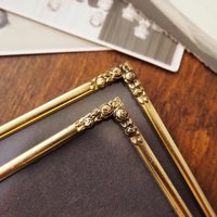 Set of two vintage photo frames | Vintage brass frames | Matching vintage frames | Vintage brass frame set | Vintage Jyden frames