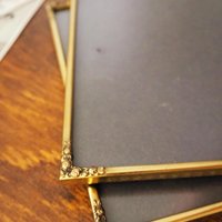 Set of two vintage photo frames | Vintage brass frames | Matching vintage frames | Vintage brass frame set | Vintage Jyden frames