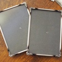 Set of two vintage silver plated photo frames | Small silver plated photo frames | Vintage picture frames | Matching frames