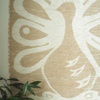 Vintage wall hanging | Peacock wall tapestry | Beige wall hanging | Vintage wall tapestry | Finnish wall tapestry | Peacock wall hanging