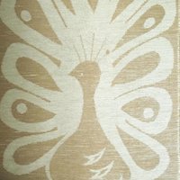 Vintage wall hanging | Peacock wall tapestry | Beige wall hanging | Vintage wall tapestry | Finnish wall tapestry | Peacock wall hanging