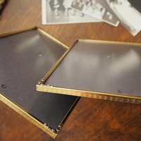Set of two vintage photo frames | Vintage brass frames | Matching vintage frames | Vintage brass frame set | Vintage Jyden frames