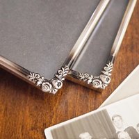 Set of two vintage silver plated photo frames | Small silver plated photo frames | Vintage picture frames | Matching frames