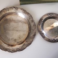 Vintage silver plated home decor set | Alpacca silver spoons and plates | Vintage home accessories | Candlestick holders and photo frames