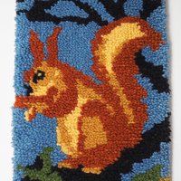 Vintage wall hanging | Squirrel wall tapestry | Cottage core wall hanging | Vintage wall tapestry | Squirrel wall hanging