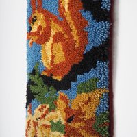 Vintage wall hanging | Squirrel wall tapestry | Cottage core wall hanging | Vintage wall tapestry | Squirrel wall hanging