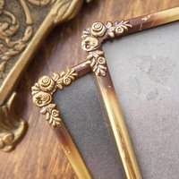 Set of two vintage photo frames | Vintage brass frames | Set of two matching vintage frames | Vintage brass frame set | Vintage frames