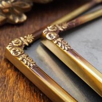 Set of two vintage photo frames | Vintage brass frames | Set of two matching vintage frames | Vintage brass frame set | Vintage frames