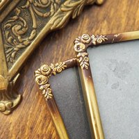 Set of two vintage photo frames | Vintage brass frames | Set of two matching vintage frames | Vintage brass frame set | Vintage frames