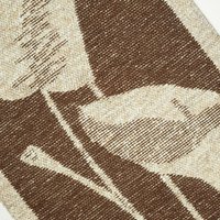 Vintage wall hanging | Long wall hanging | Scandinavian woven textile | Brown and beige wall hanging | Retro wall hanging