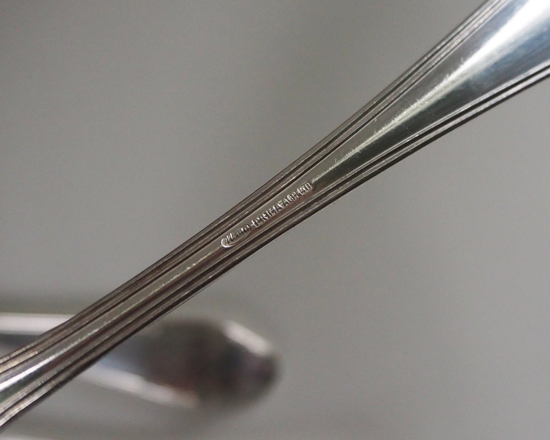 Set of six vintage tablespoons | Vintage silver plated tablespoons | Vintage tablespoon set | Vintage alpacca silver spoons