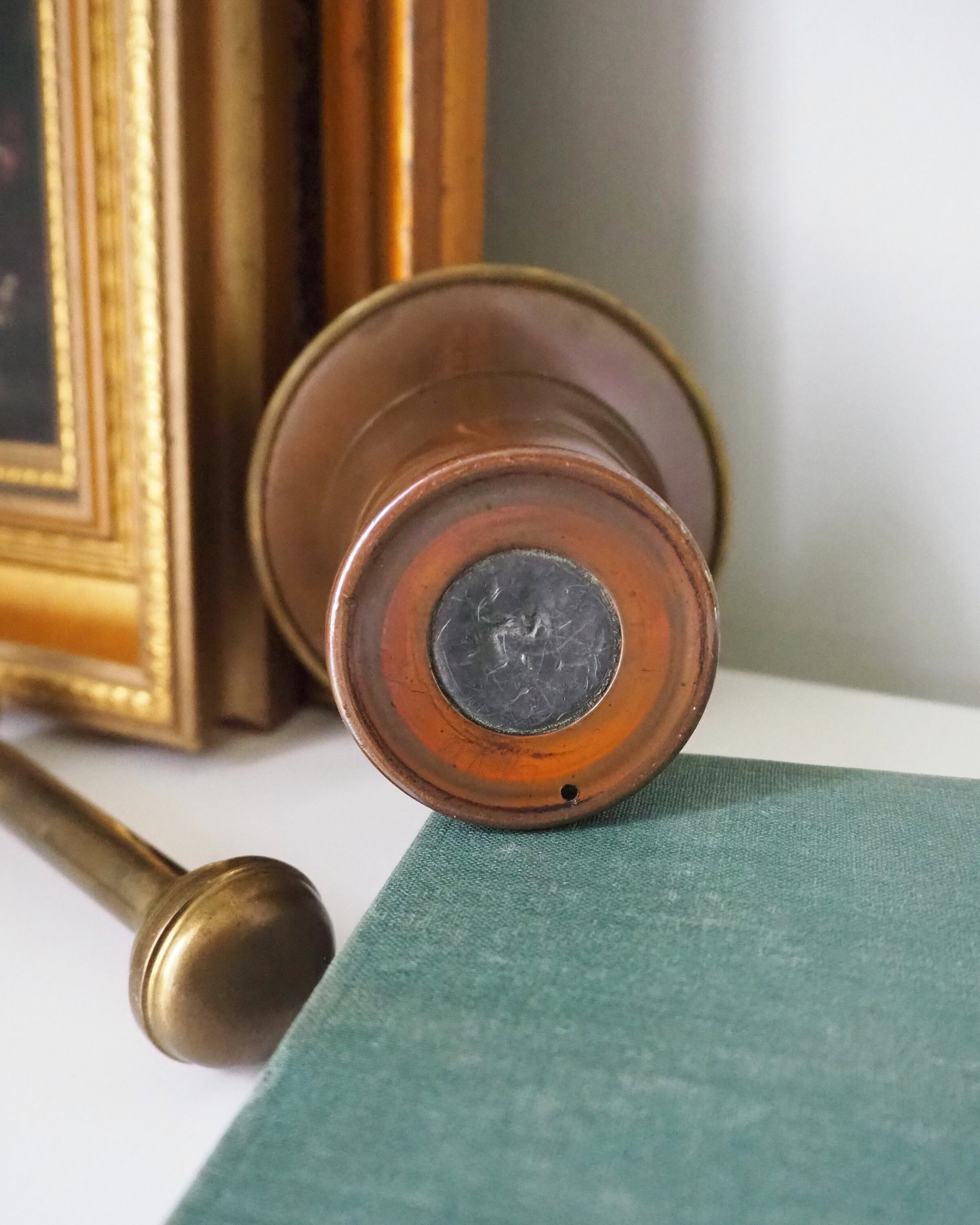 Vintage brass mortar and pestle | Heavy brass mortar | Vintage brass and copper mortar | Vintage mortar and pestle | Vintage kitchenware