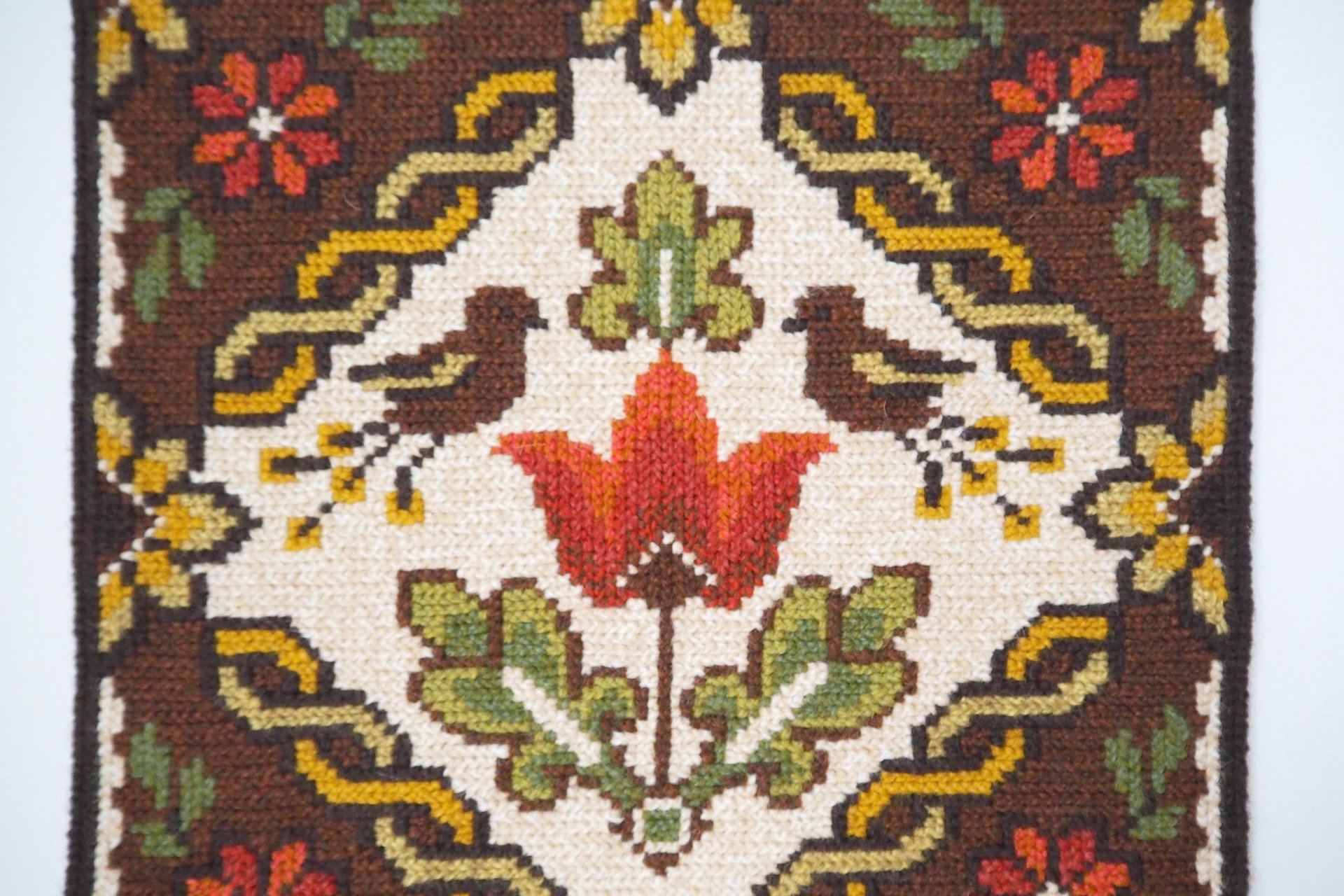 Vintage wall hanging | Scandinavian wall hanging | Traditional wall tapestry | Birds and flowers wall hanging | Swedish tapestry
