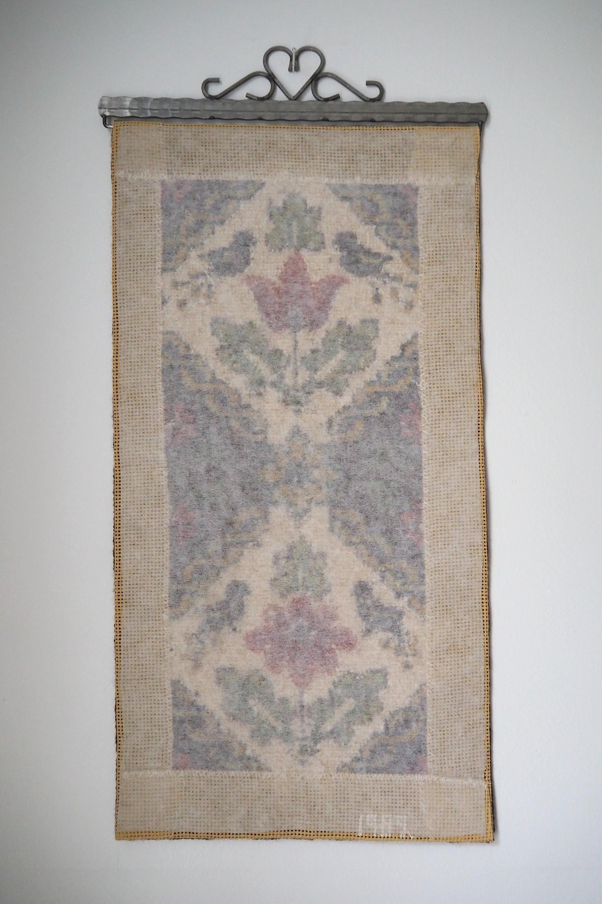 Vintage wall hanging | Scandinavian wall hanging | Traditional wall tapestry | Birds and flowers wall hanging | Swedish tapestry