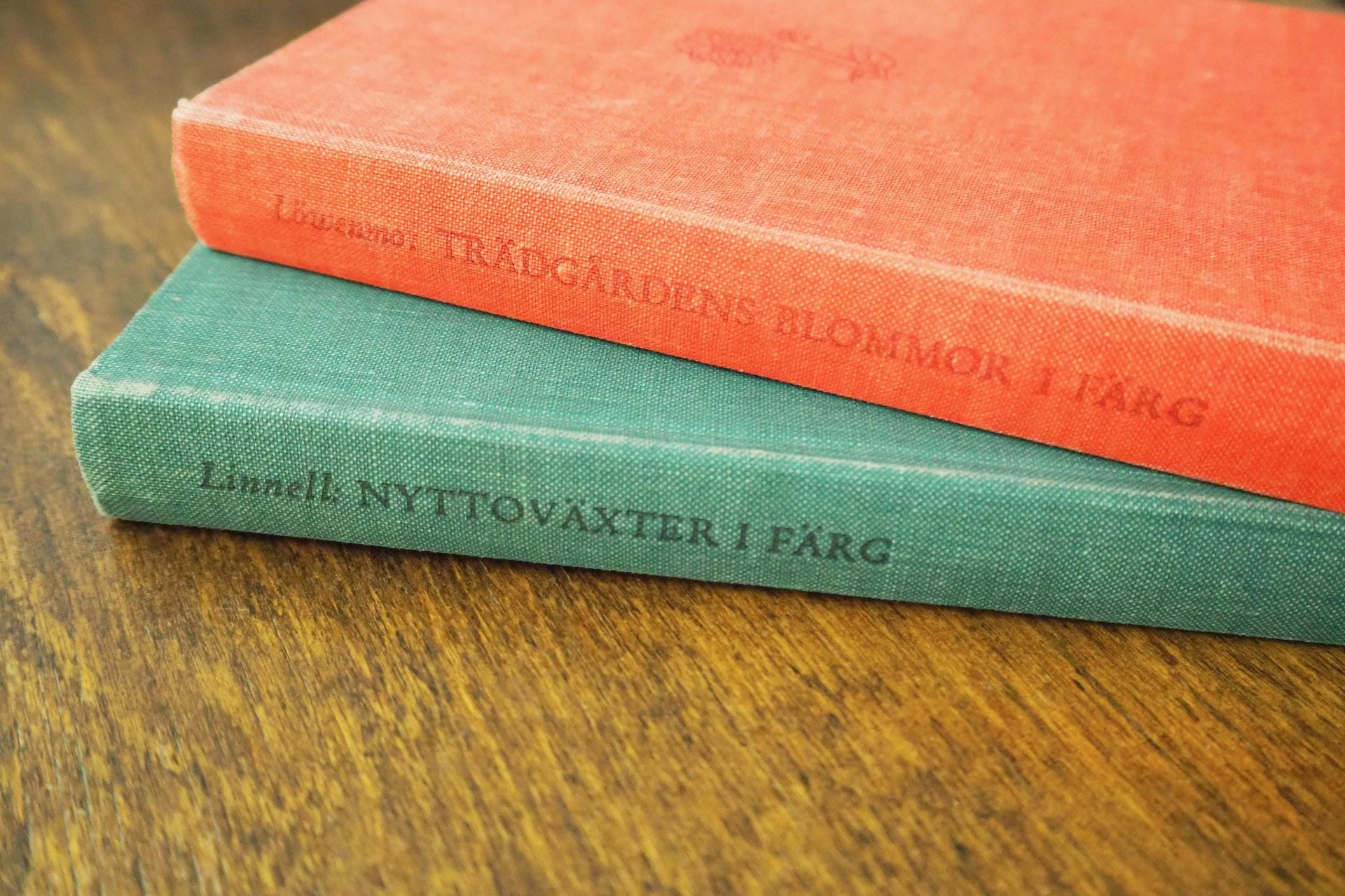Vintage flower and plant book set | Swedish flower books | Vintage botanical books | Illustrated flower books | Vintage floral illustrations