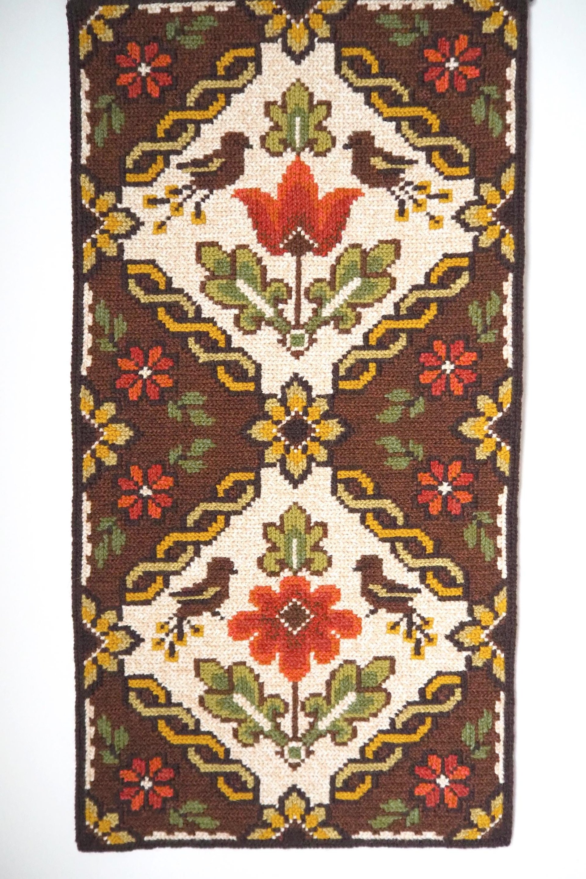 Vintage wall hanging | Scandinavian wall hanging | Traditional wall tapestry | Birds and flowers wall hanging | Swedish tapestry