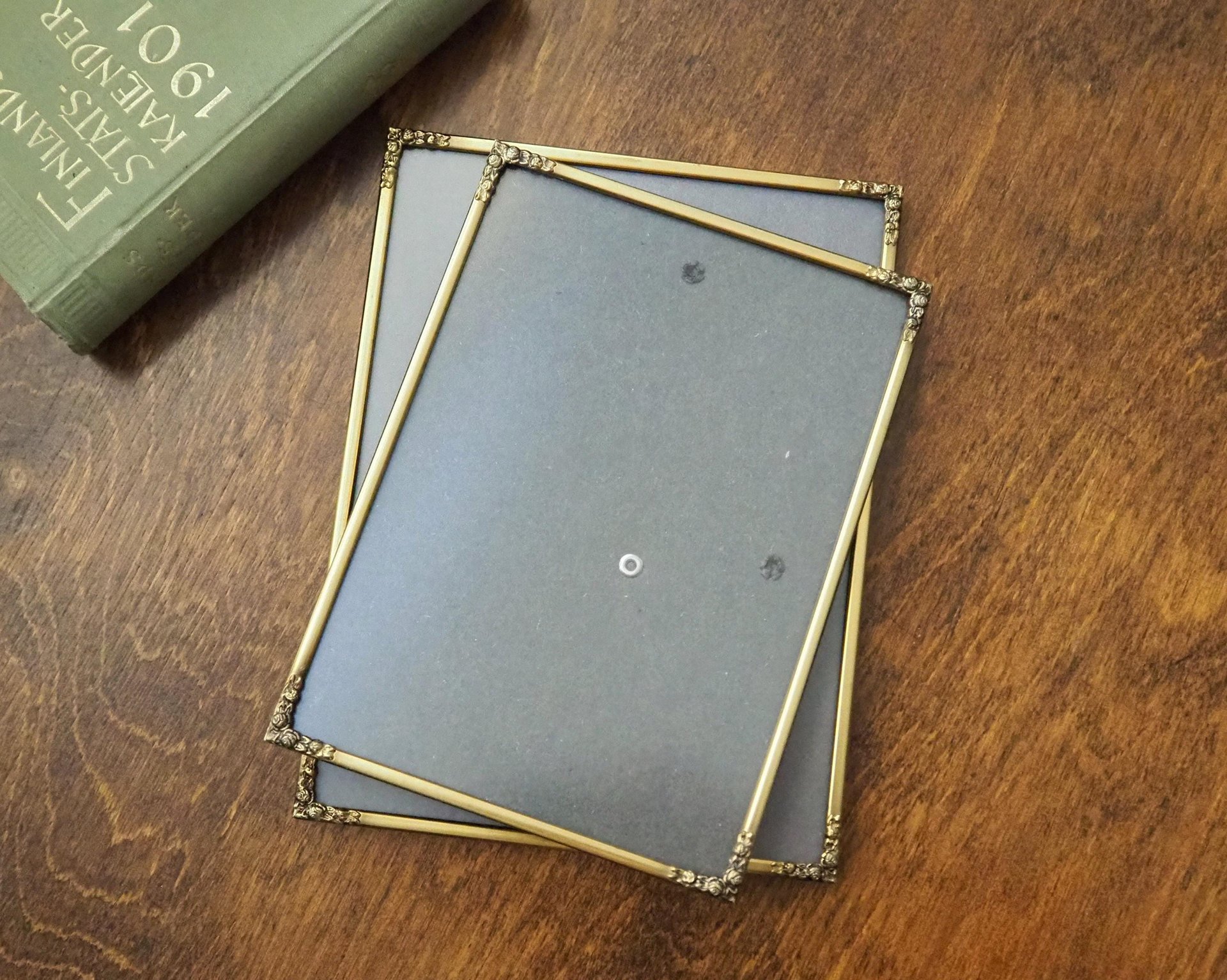 Set of two vintage photo frames | Vintage brass frames | Matching vintage frames | Vintage brass frame set | Vintage Jyden frames