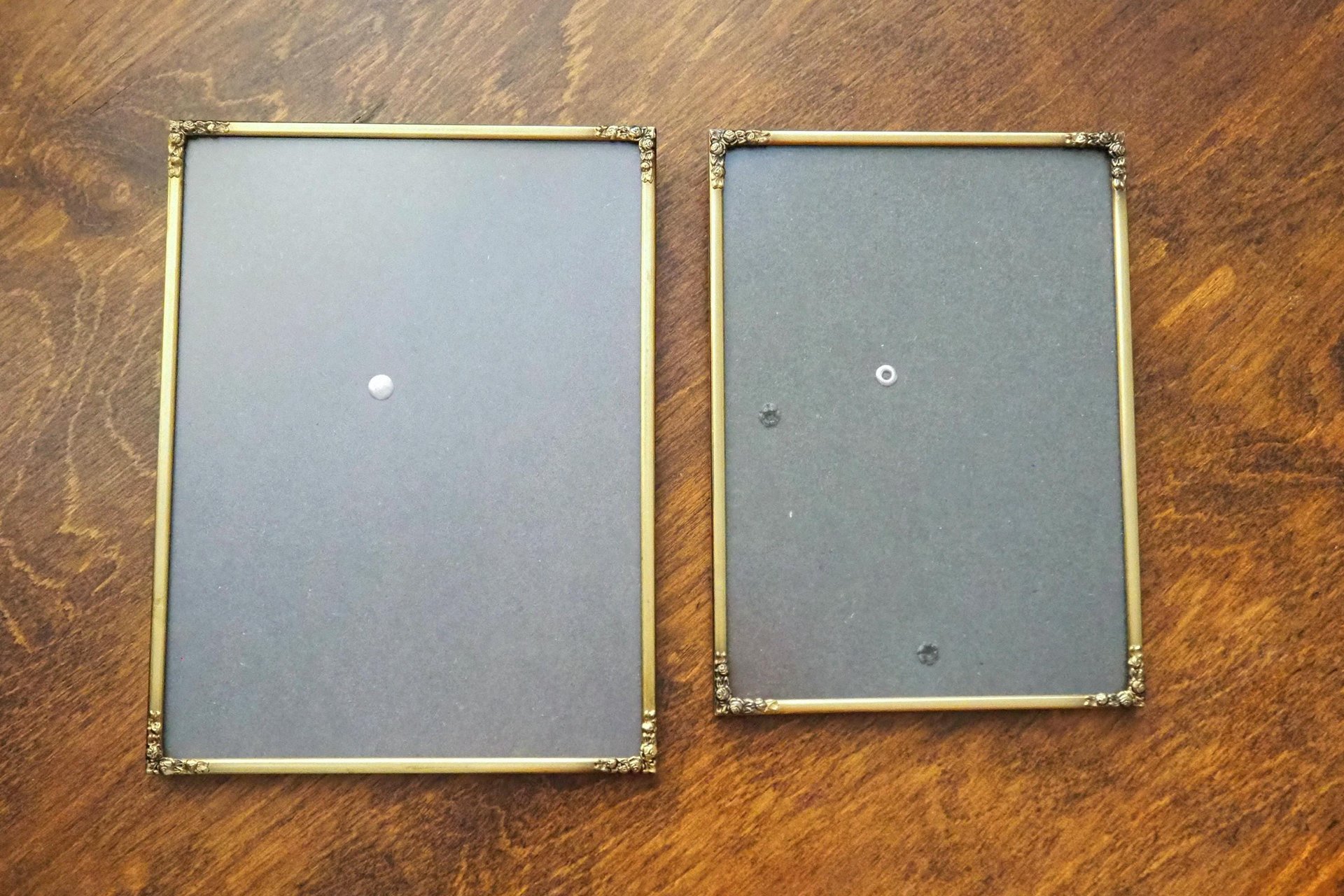 Set of two vintage photo frames | Vintage brass frames | Matching vintage frames | Vintage brass frame set | Vintage Jyden frames