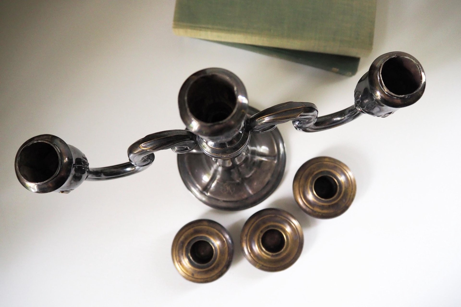 Vintage three arm candelabra | Silver plated candelabrum | Three arm candlestick holder | Vintage candelabrum | Vintage candle holder