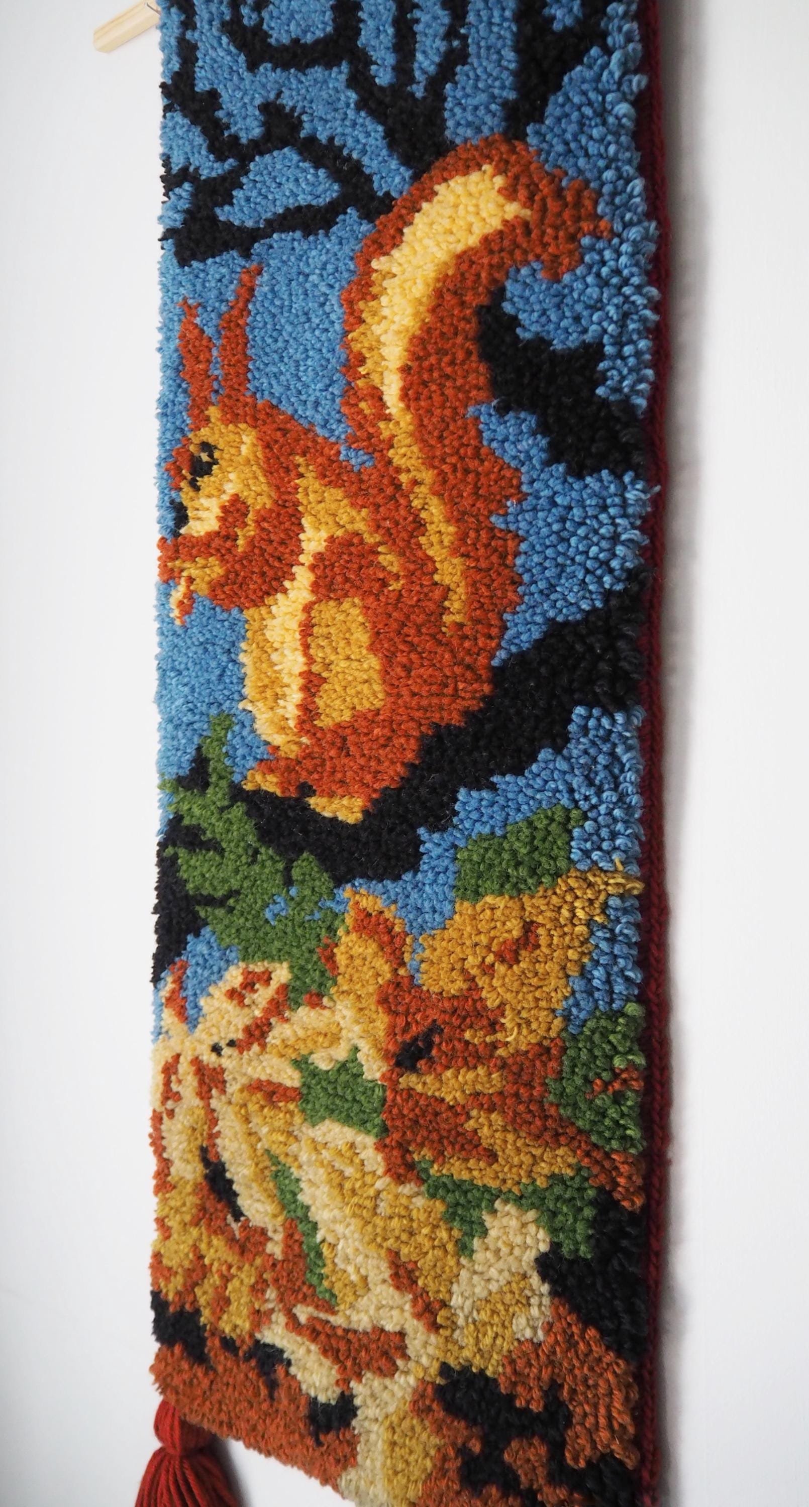 Vintage wall hanging | Squirrel wall tapestry | Cottage core wall hanging | Vintage wall tapestry | Squirrel wall hanging