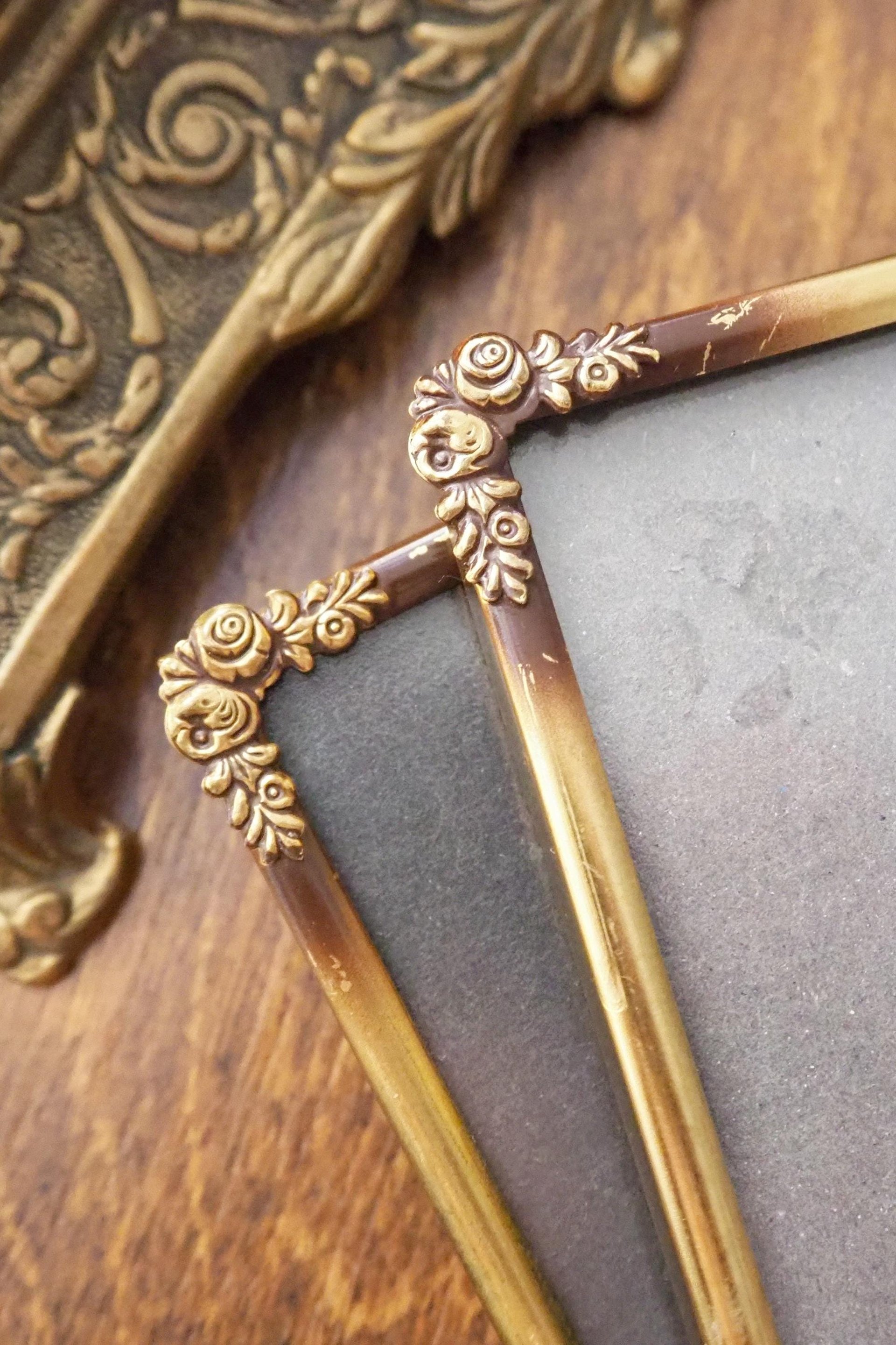 Set of two vintage photo frames | Vintage brass frames | Set of two matching vintage frames | Vintage brass frame set | Vintage frames