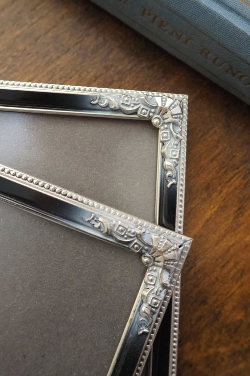 Vintage silver plated photo frames