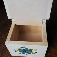 Vintage wooden salt container | Wooden salt box | Vintage salt box