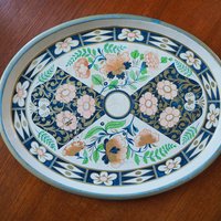 Vintage Worcester ware tray | Vintage serving tray | Worcester ware serving tray | Large oval vintage tray