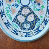 Vintage Worcester ware tray | Vintage serving tray | Worcester ware serving tray | Large oval vintage tray