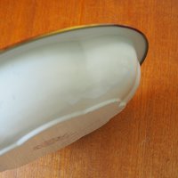 Vintage Daher Decorated Ware bowl | Vintage floral tin bowl | Vintage scalloped tin bowl