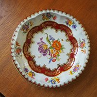 Vintage Daher Decorated Ware bowl | Vintage floral tin bowl | Vintage scalloped tin bowl