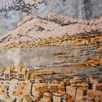 Vintage wall tapestry | Vintage gobelin wall rug | Landscape wall tapestry | Vintage wall rug