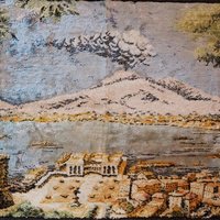 Vintage wall tapestry | Vintage gobelin wall rug | Landscape wall tapestry | Vintage wall rug