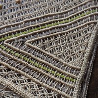 Vintage macrame bag | Macrame bag | Macrame woven handbag with wooden handles | Boho macrame bag