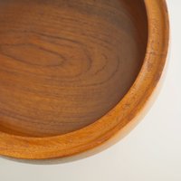 Vintage wooden bowl | Large teak fruit bowl | Large vintage teak bowl | Large wooden bowl