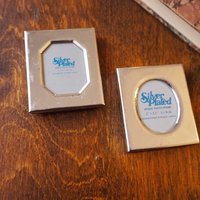 Vintage picture frames | Set of two silver plated frames | Silver plated picture frames | Tiny vintage picture frames